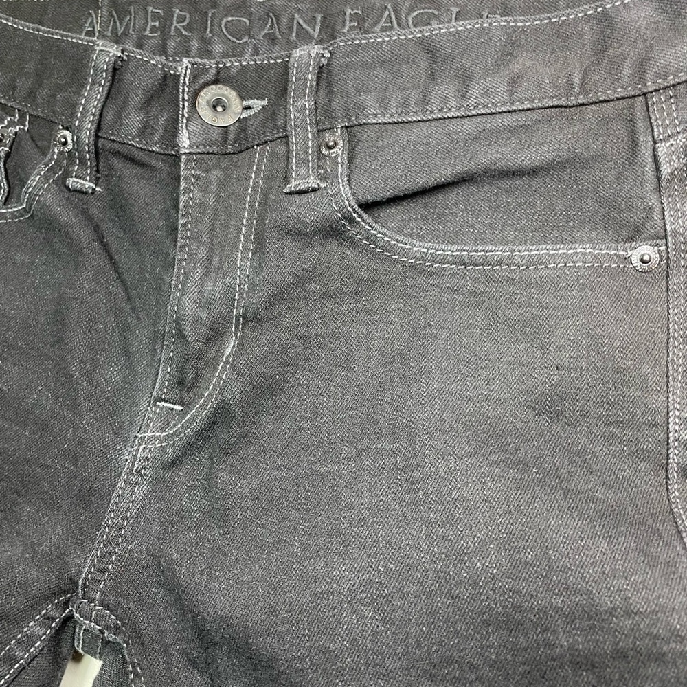 American Eagle Men’s Black Skinny Jeans | 28x32 - Picture 4 of 11